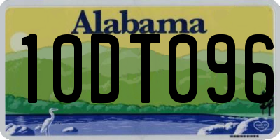 AL license plate 10DT096