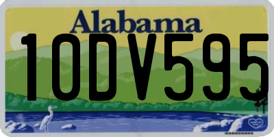 AL license plate 10DV595