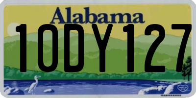 AL license plate 10DY127