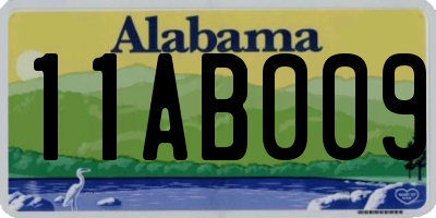 AL license plate 11AB009