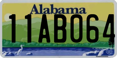 AL license plate 11AB064