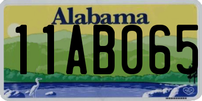 AL license plate 11AB065