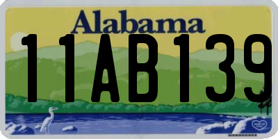 AL license plate 11AB139