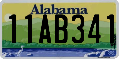 AL license plate 11AB341