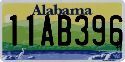 AL license plate 11AB396