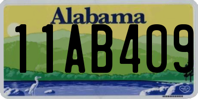 AL license plate 11AB409