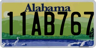 AL license plate 11AB767