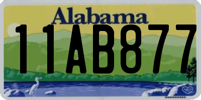 AL license plate 11AB877