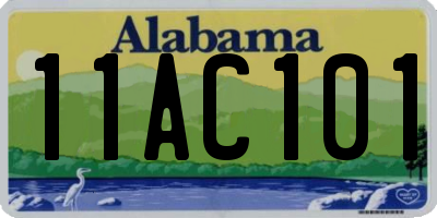 AL license plate 11AC101