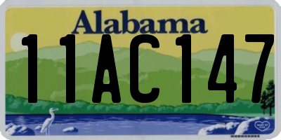 AL license plate 11AC147