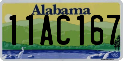 AL license plate 11AC167