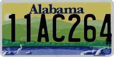 AL license plate 11AC264
