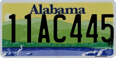 AL license plate 11AC445