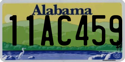 AL license plate 11AC459