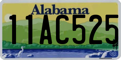 AL license plate 11AC525
