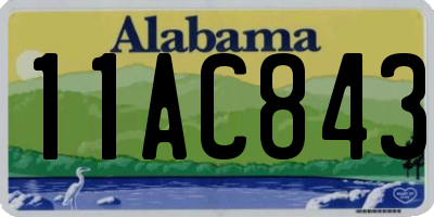 AL license plate 11AC843