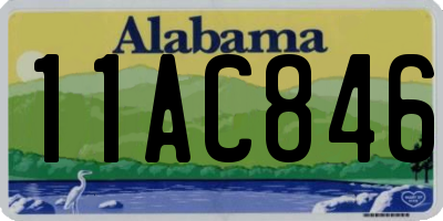 AL license plate 11AC846