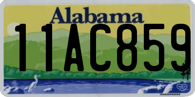 AL license plate 11AC859