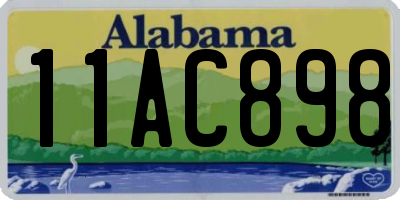 AL license plate 11AC898