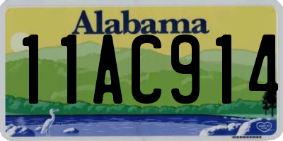 AL license plate 11AC914