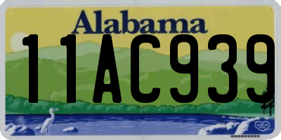 AL license plate 11AC939