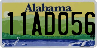 AL license plate 11AD056
