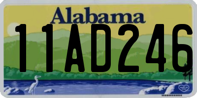 AL license plate 11AD246