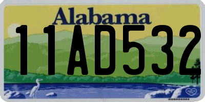 AL license plate 11AD532