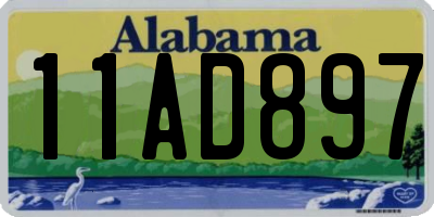 AL license plate 11AD897