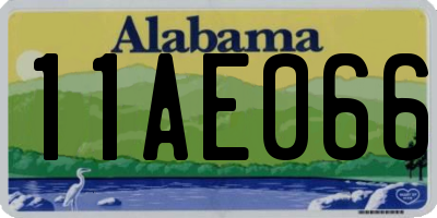 AL license plate 11AE066