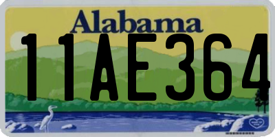 AL license plate 11AE364