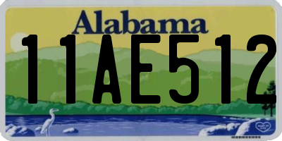 AL license plate 11AE512