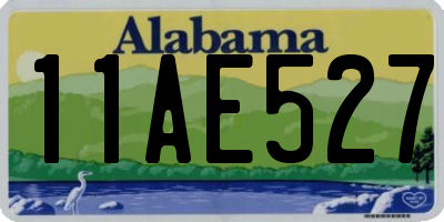 AL license plate 11AE527