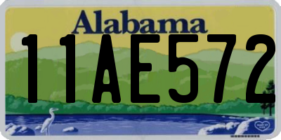 AL license plate 11AE572