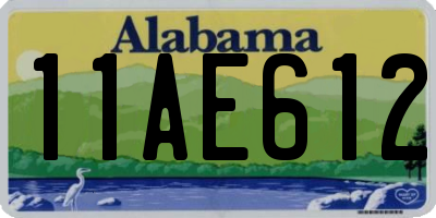 AL license plate 11AE612