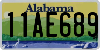 AL license plate 11AE689