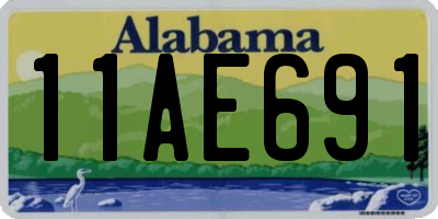 AL license plate 11AE691