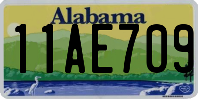 AL license plate 11AE709