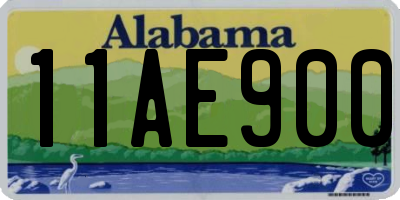 AL license plate 11AE900