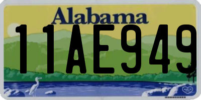 AL license plate 11AE949