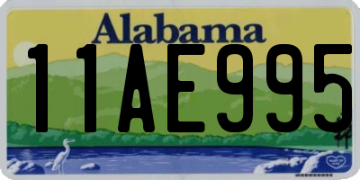 AL license plate 11AE995