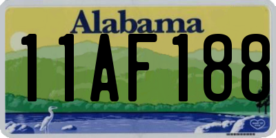 AL license plate 11AF188