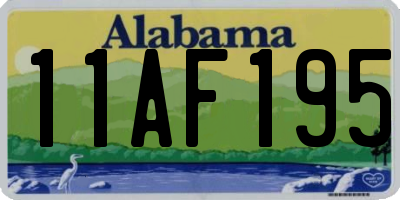AL license plate 11AF195