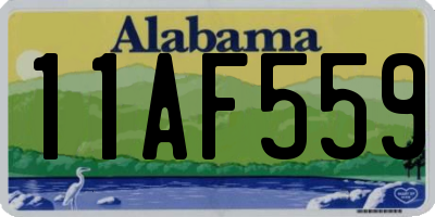 AL license plate 11AF559