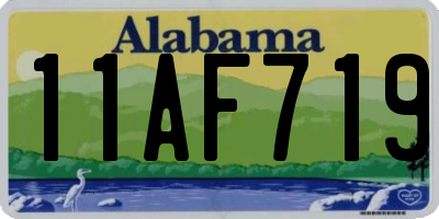 AL license plate 11AF719