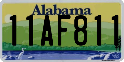 AL license plate 11AF811