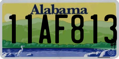 AL license plate 11AF813