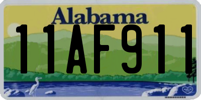 AL license plate 11AF911