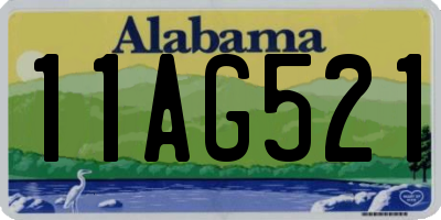 AL license plate 11AG521