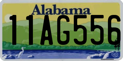AL license plate 11AG556